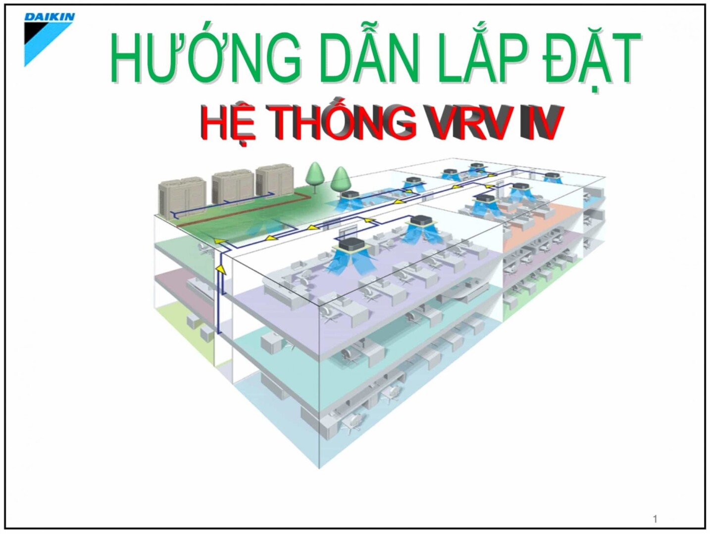 Hướng dẫn lắp đặt máy lạnh trung tâm Daikin VRV IV SAVA M E Công